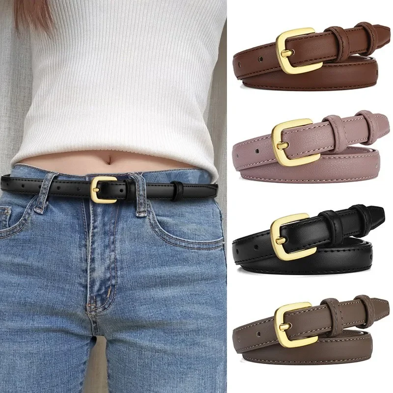 

Belt ladies fashion hundred with jeans belt female simple Korean version of the senior sense of tide ins wind trouser belt black