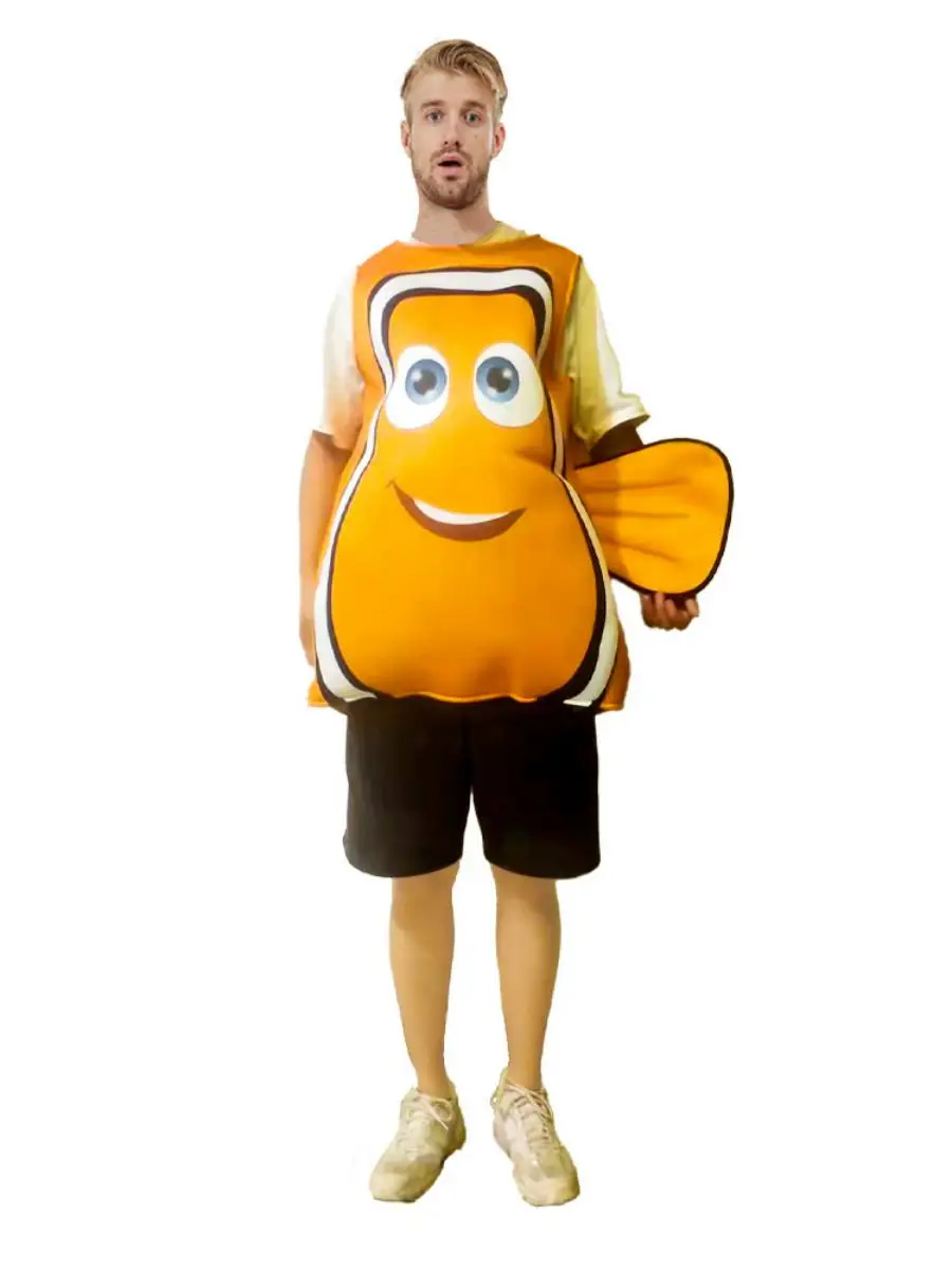 Halloween Tierkostüm Nemo Clownfi Cosite Sponge Playwear Polyester Frühlingsfaion Traditionelle Damenbekleidung