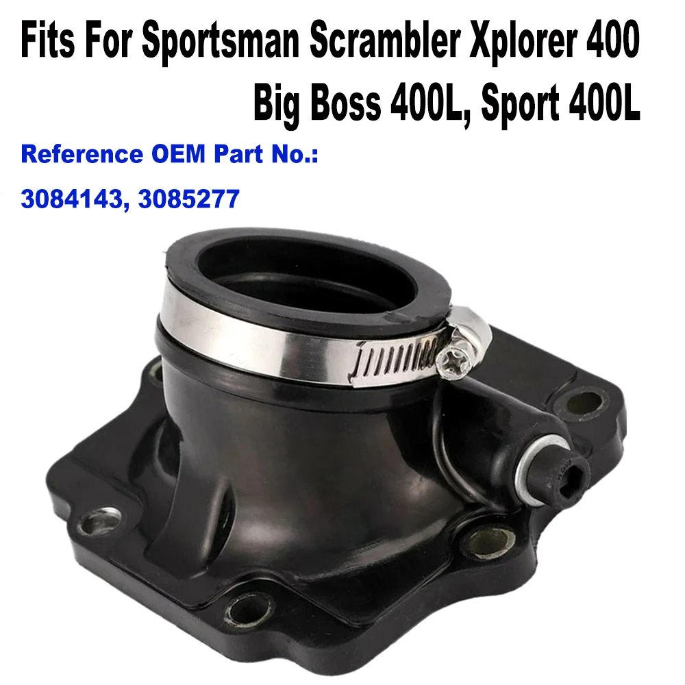 Carburetor Adapter Intake Manifold Boot For Polaris Sportsman 400 Scrambler 400 Xplorer 400 / Xpress Sport Big Boss 400L 350L