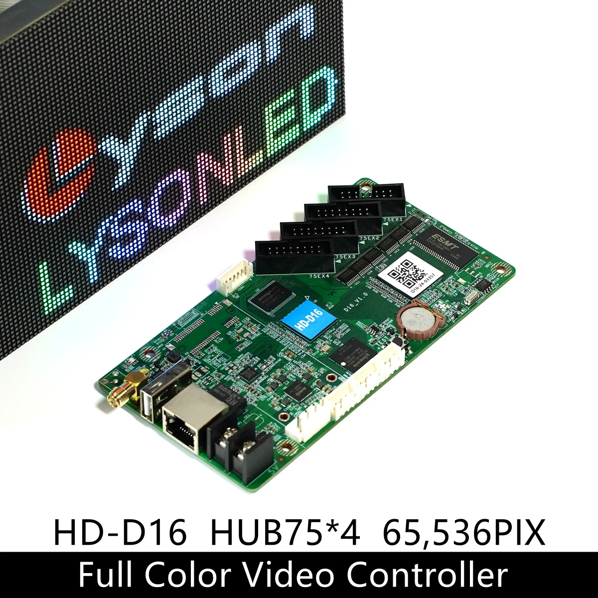 Huidu HD-D16 Full Color WIFI Wireless Asynchronous Control Card For Store Banner Screen