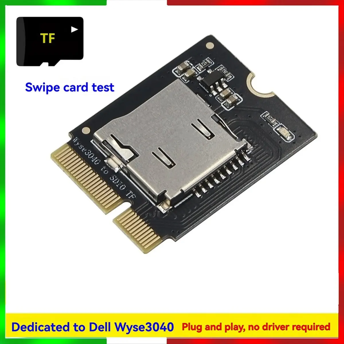 (N21R) For Dell Wyse 3040 to SDI0 TF Adapter NGFF E-KEY Wireless LAN to TF Card Adapter