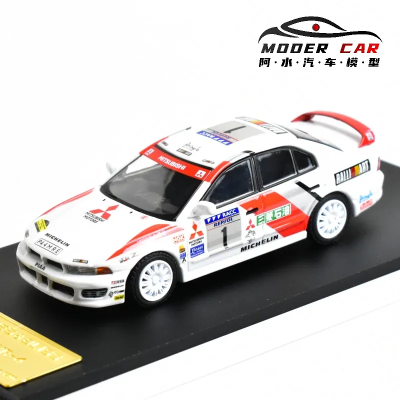 MK 1:64 Mitsubishi Foshan Exhibition model samochodu z odlewu ciśnieniowego, symulacja ze stopu, zabawka dla chłopców, kolekcjonerski przedmiot do ekspozycji dla dorosłych.