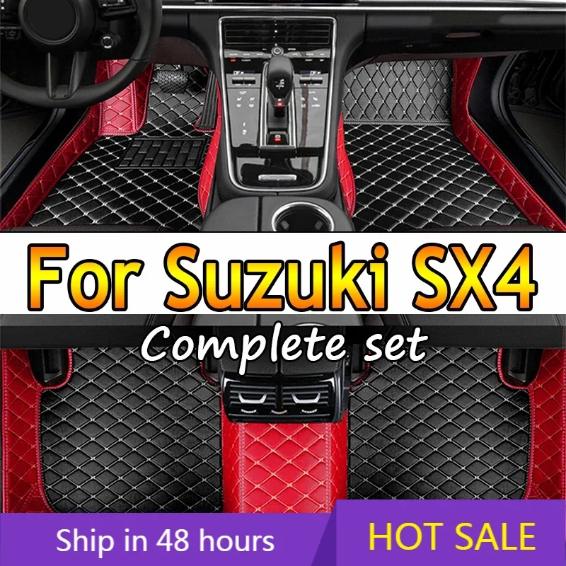 Car Floor Mats For Suzuki SX4 Hatchback 2018 2017 2016 2015 2014 2013 2012 2011 2010 2009 2008 2007 Carpets Rugs Car Accessories