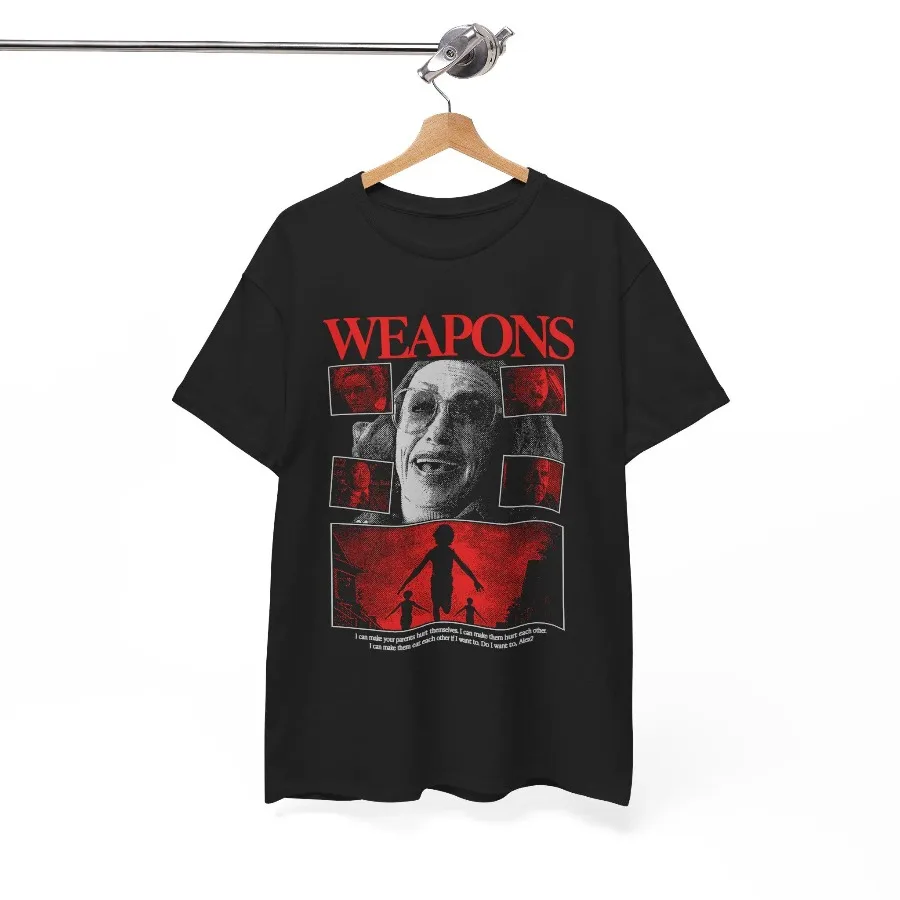 Weapons 2025 Movie Shirt - Halloween Horror T Shirt  Four season popular unisex cotton T-shirt