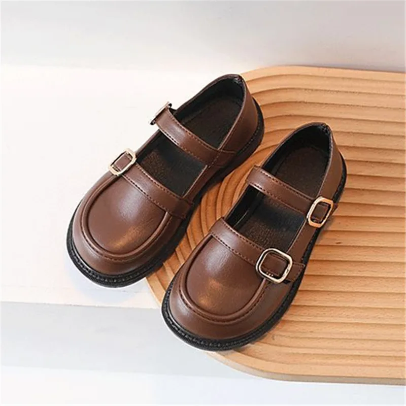 Children Casual Leather Shoes Fashion Unisex Candy Color Slip-on Loafers For Toddlers Boys Girls Soft Light Moccasins