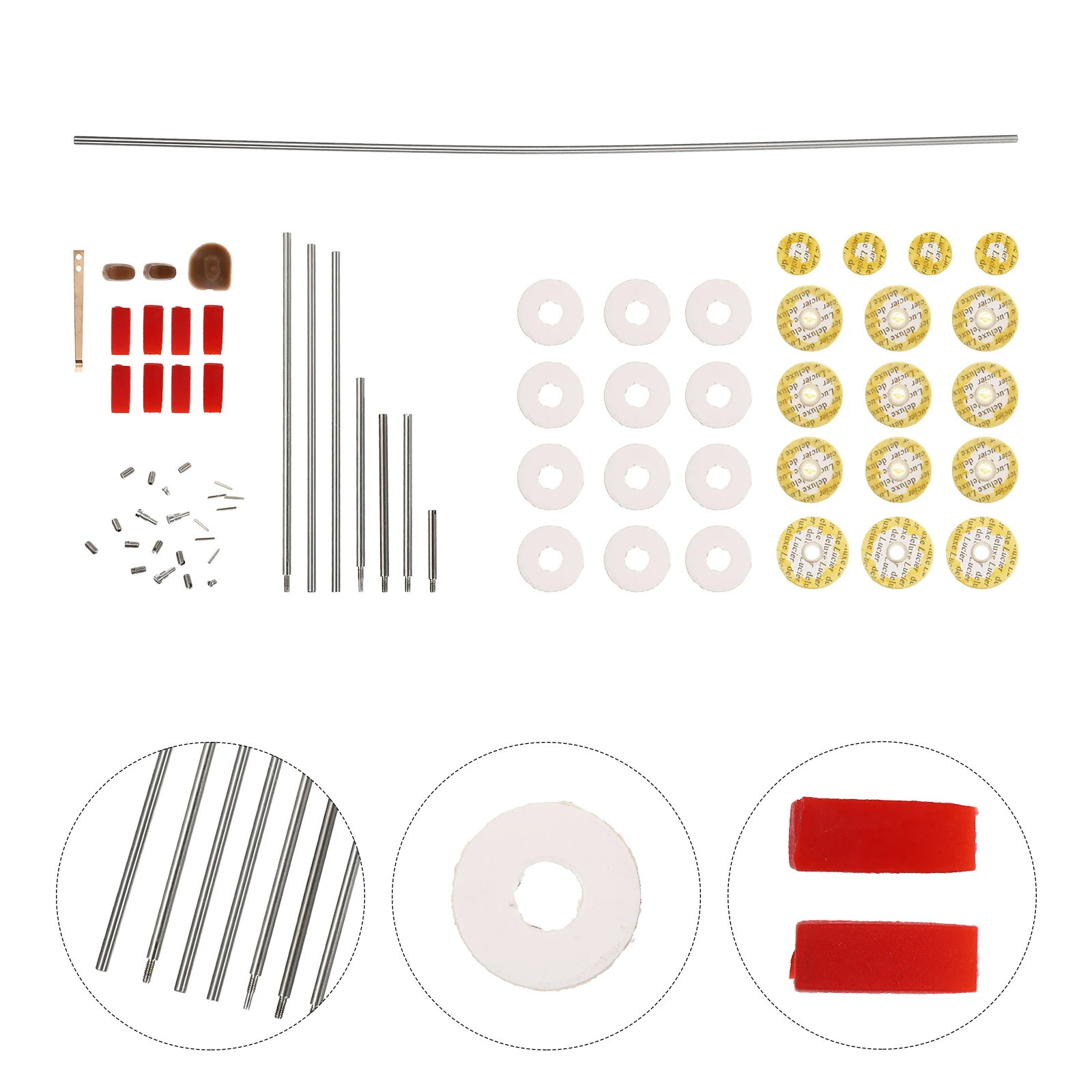

Stainless Steel Flute Repair Kit Tools Durable Screws Pads Springs Accessories Diy Part Set Long Lasting Maintenance Practical