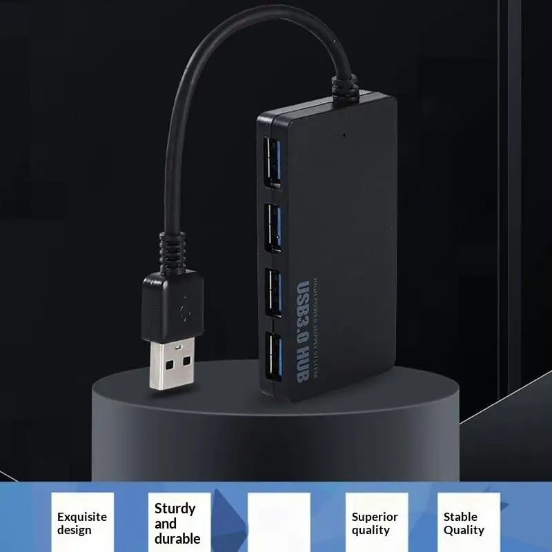Type C USB 3.0 Hub 4 Port High Speed 1Pcs Data Expander Splitter Adapter Portable for   Laptop Accessories