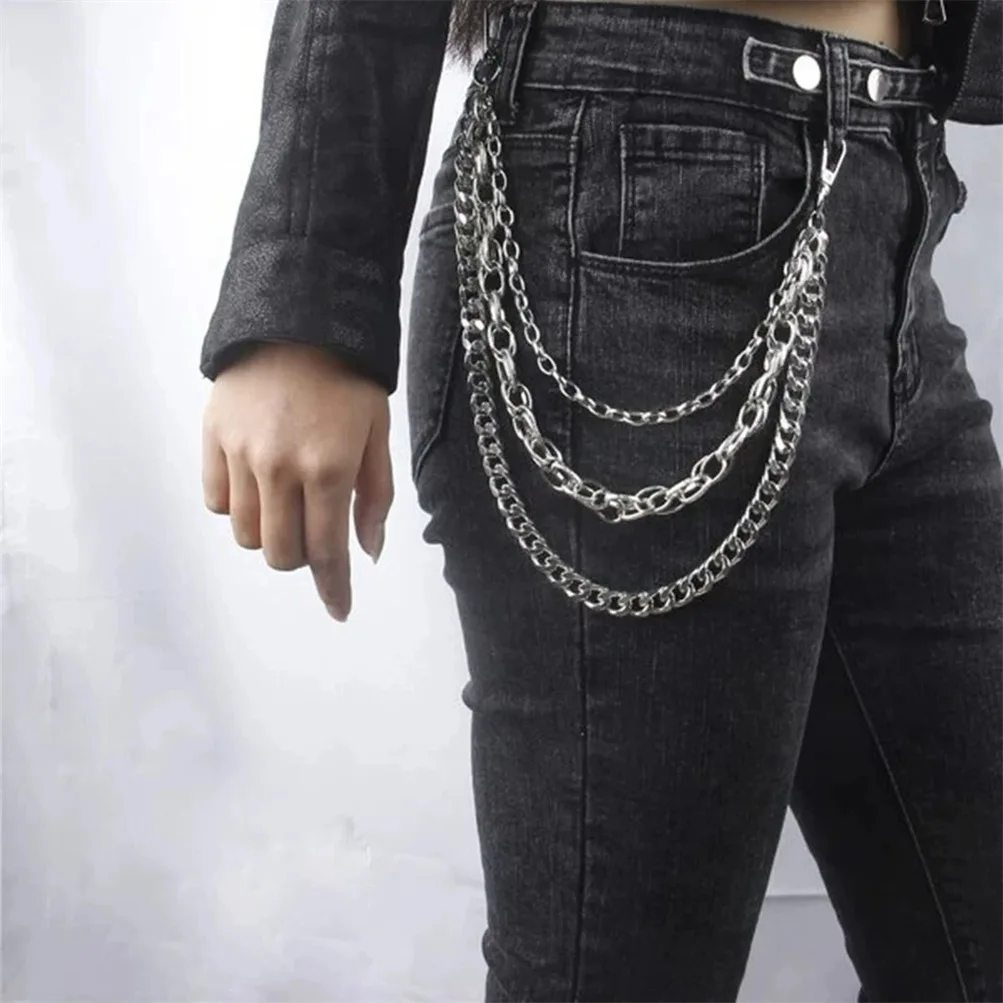 Mehrschichtige Kette Retro beliebte Hip-Hop europäischen und amerikanischen Schmuck Taillenkette heiße Mädchen trendige vielseitige Hosenkette