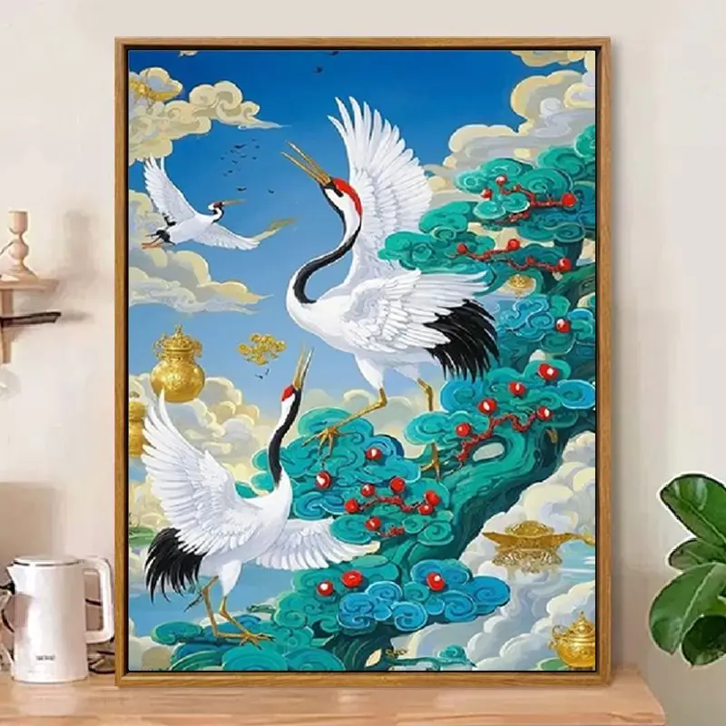 中国風の富を引き寄せる手作りクロスステッチラグデザイン2025年新作ダイヤモンドペインティング綿糸キット