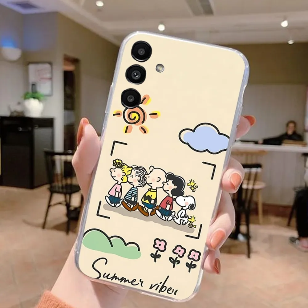 A-SnoopyS Phone Case For Samsung Galaxy A52 A12 A51 S21 Edge S22ULTRA S23 S20LITE Plus Ultra Black Cover