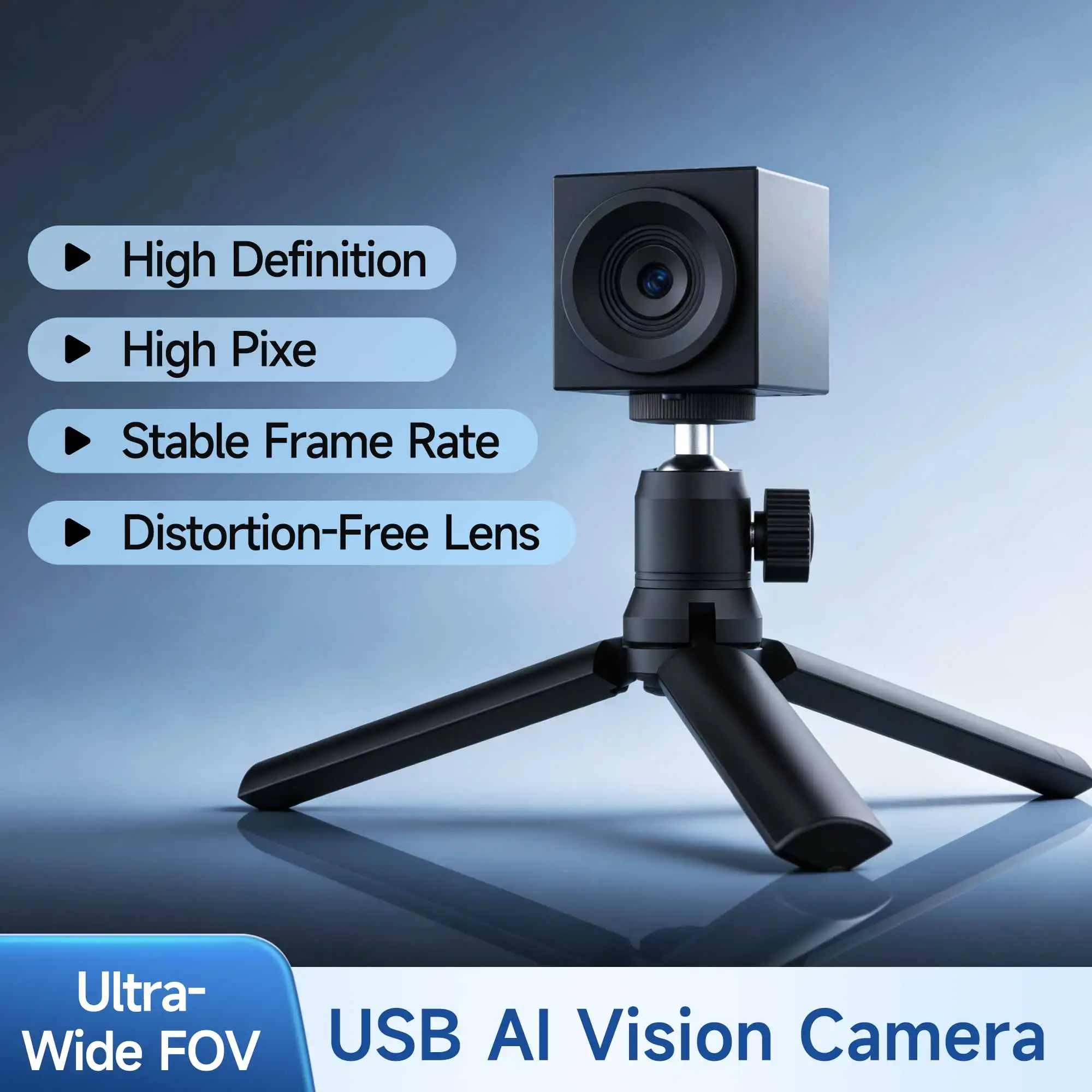 USB AI Camera Module 2592×1944 HD Webcam Sensor For Industrial Inspection Machine Vision Plug And Play UVC Distortionless Lens