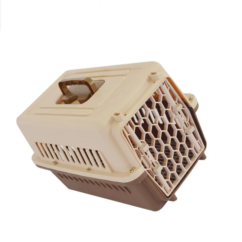 High Quality Custom Transport Box Portable Pet Cage Cat Dog Plastic House Travel Pet Cages Airline Shipping Approved