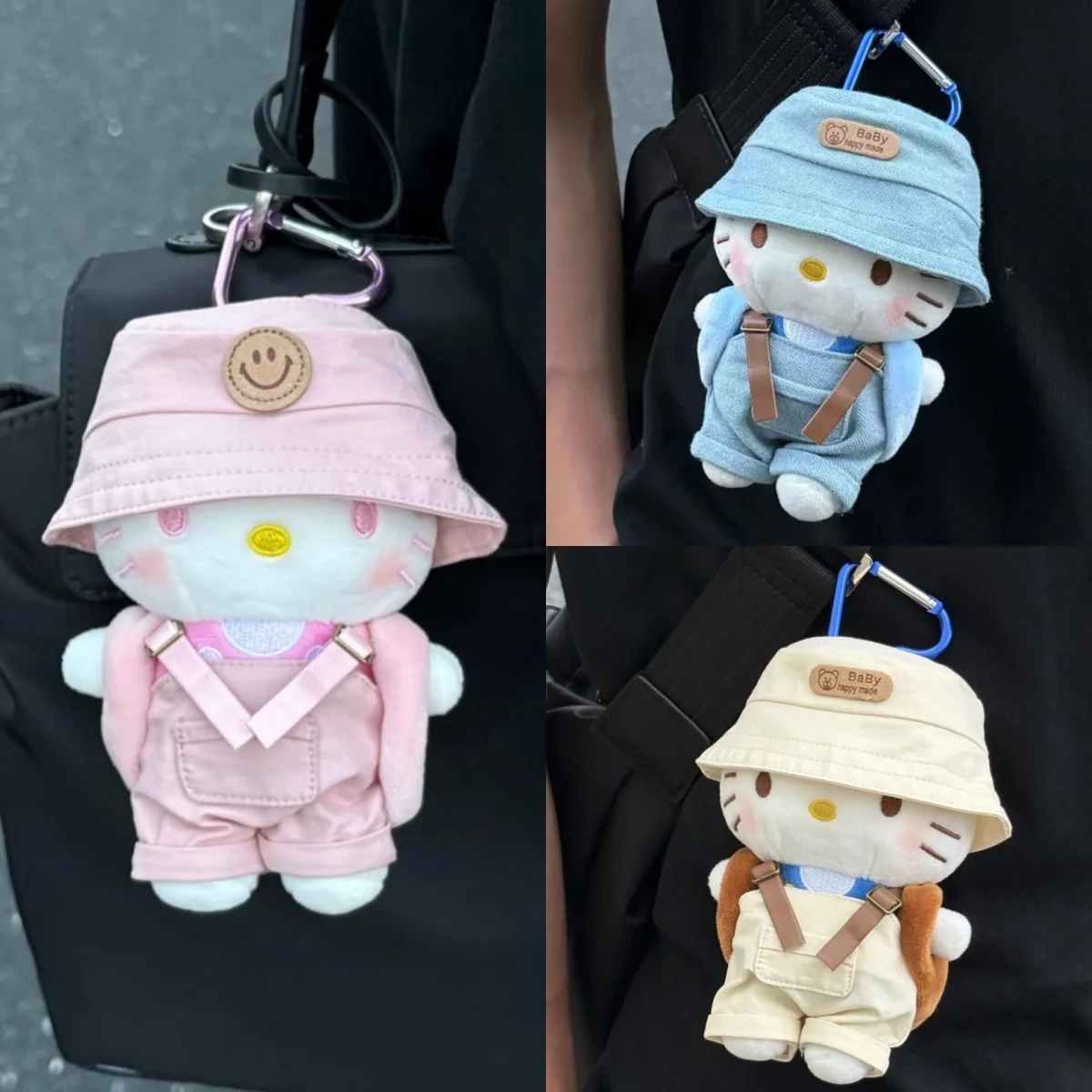 

Плюшевый брелок Sanrio Hello Kitty 12 см, мягкая игрушка-кошка, милый декор для детей, женщин, сумок и автомобилей