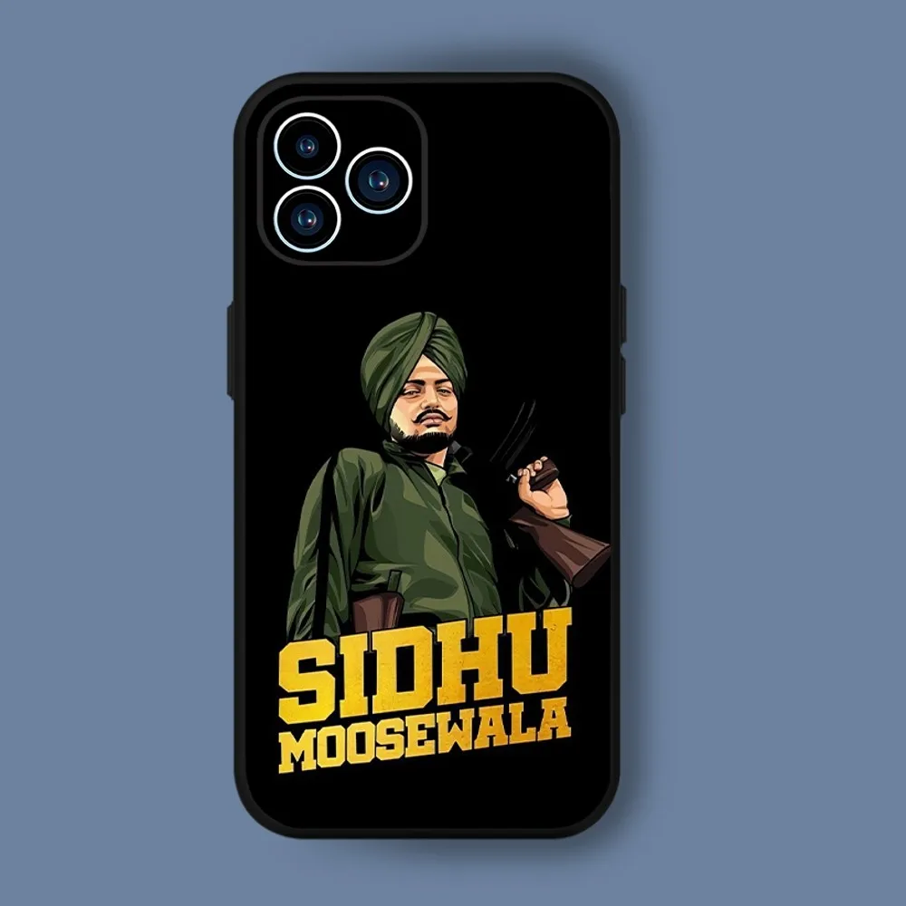 Sidhu Moose Wala Singer Phone Case For iphone15 14 13 12 11 Pro Max Mini X 7 8 Soft Case