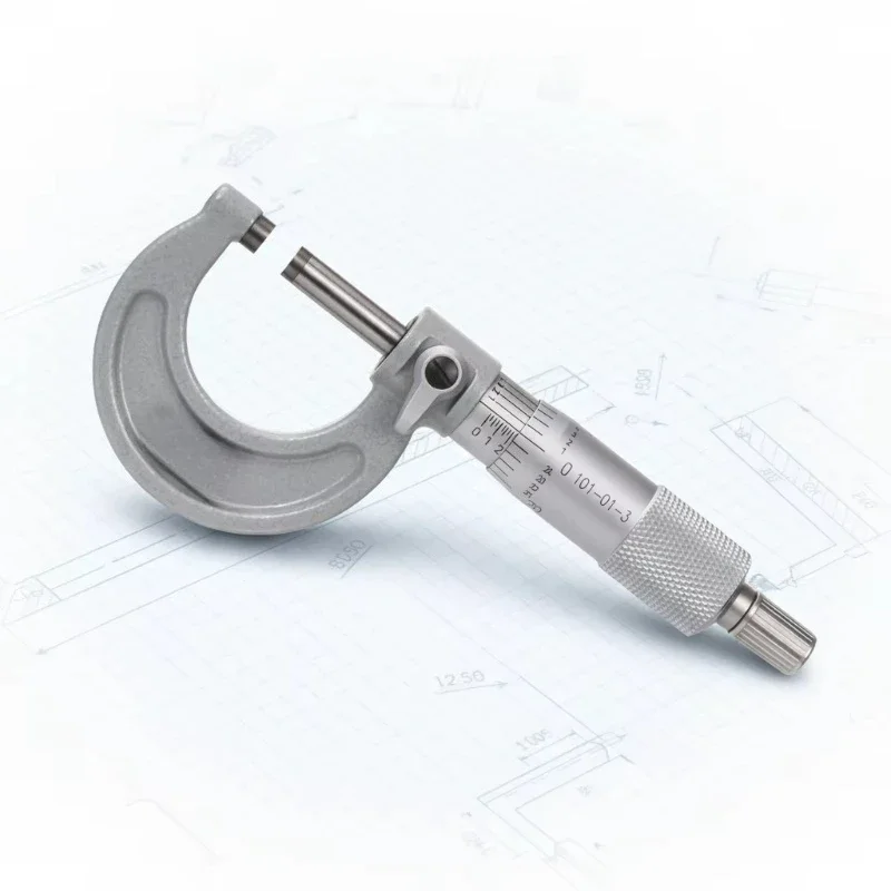 

High-precision 1-2 inch outer diameter micrometer, electronic outer diameter micrometer, measuring tool with ratchet stop