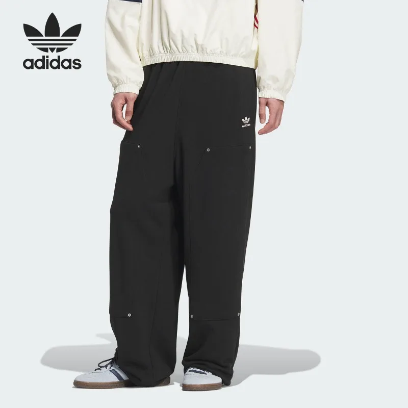 Adidas Clover Men's Casual Loose Sports Embroidered Daily Trousers KC2621