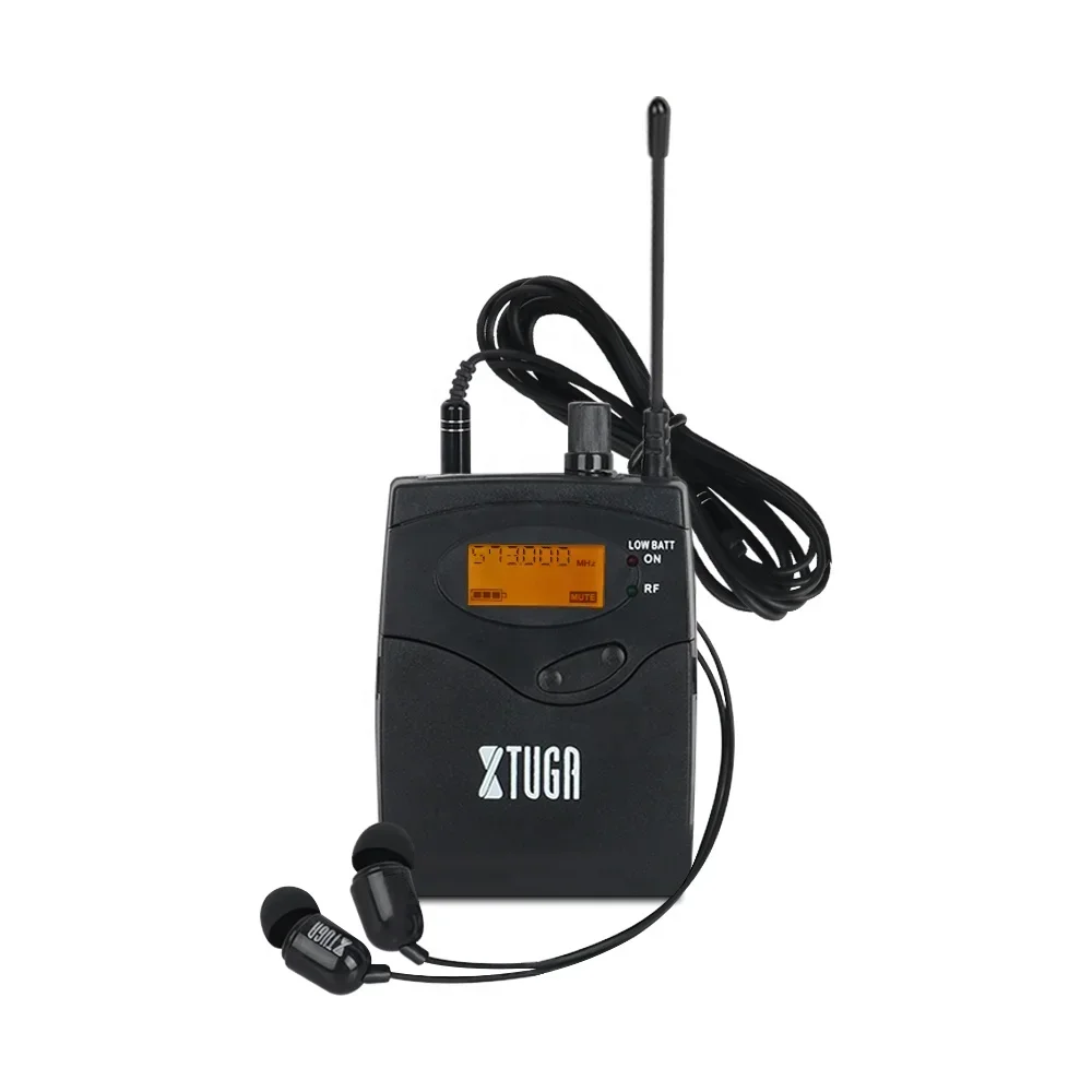 Xtuga High Quality Professional Wireless Stage In Ear  System with 6 Bodypack Receivers for Live Performance
