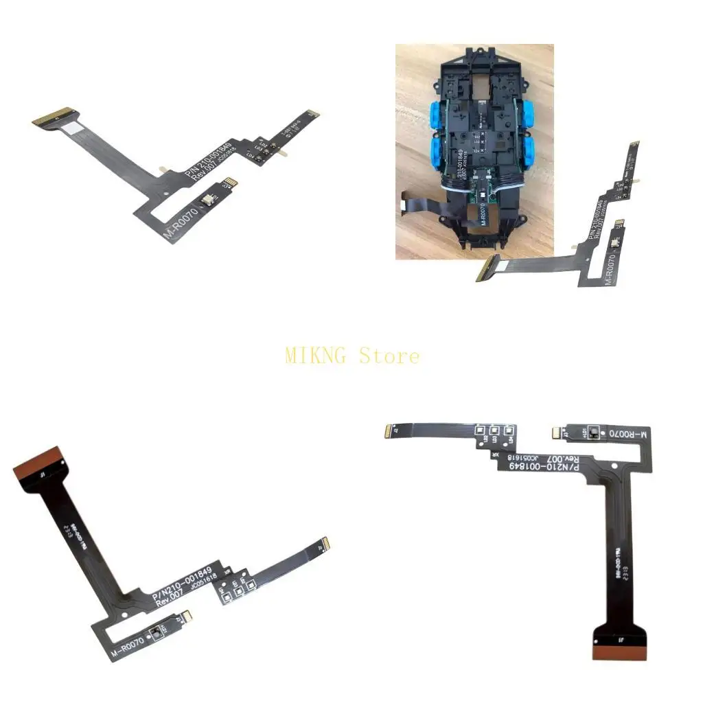 Replacement Wireless Mouse Mainboard Ribbon Cable, Soft PVC Board Part for Internal Repair, Service Work, Parts Maintenance, and