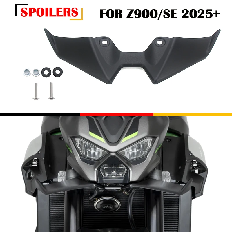 For Z900 Z900SE 2025 Wind Wing Cover Cone Aerodynamics Fairing Winglets Z900 SE Motorcycle Front Lip Spoiler