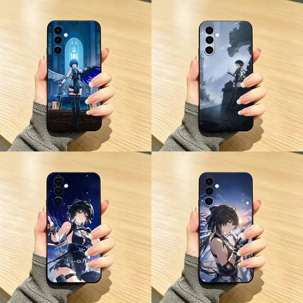 Female Rover Game WuWa Phone Case For Samsung Galaxy A73,A72,A71,A70,A53,A52,A51,Others Soft Black Cover