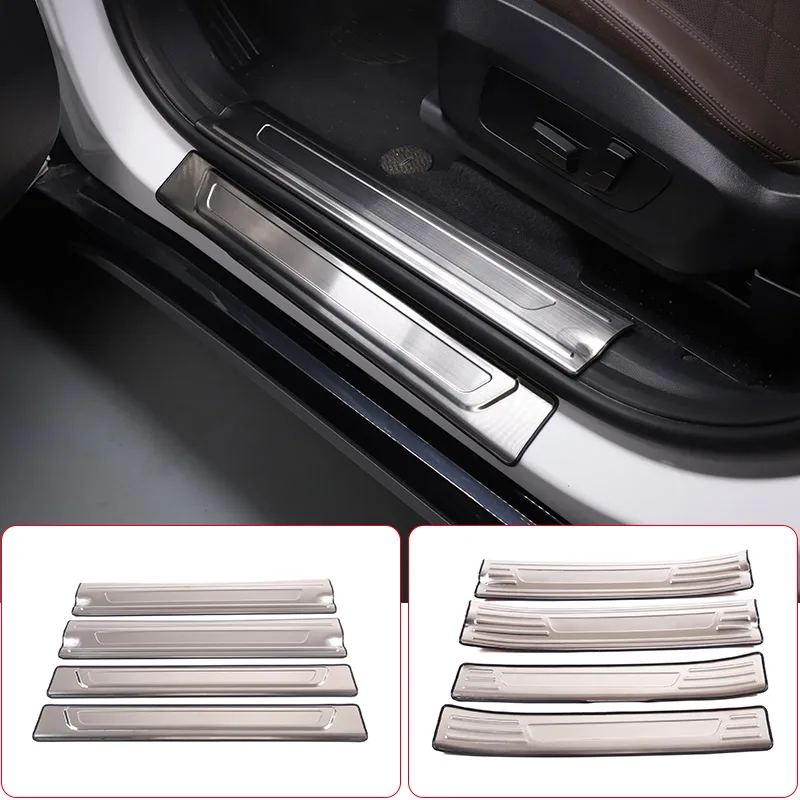 

For BMW X1 U11 2023-2024 Stainless Steel Car Interior And Exterior Door Sill Protection Plate Trim Strip Interior Accessories