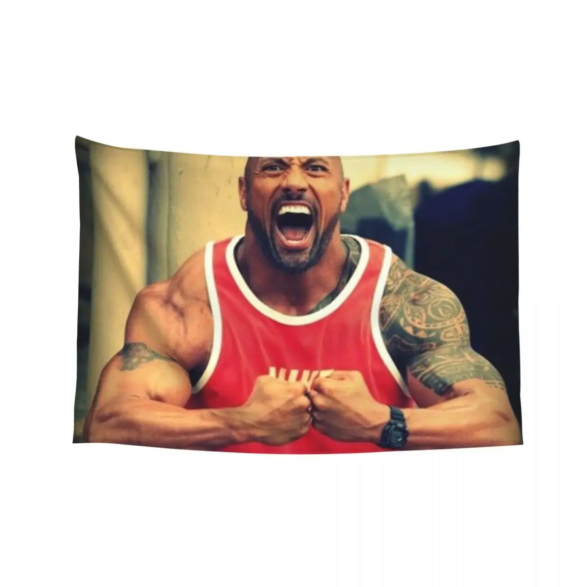 

dwayne johnson Tapestry Decoration Pictures Room Wall Room Ornaments Room Decore Aesthetic Things To The Tapestry