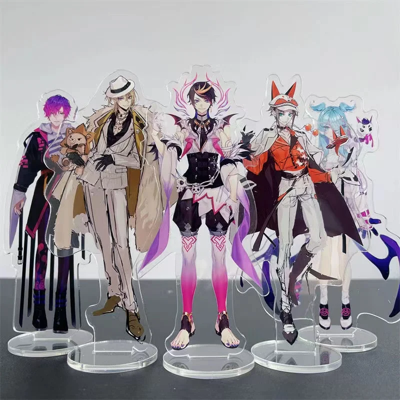 Hot Anime Nijisanji Rainbow Society Vtuber Figures Ren Zotto Aster Arcadia Cosplay Acrylic Stand Model Toy Fans Xmas Gifts