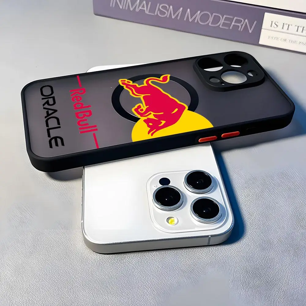 Fashion Red B-bulleS Logo Phone Case Magnetic Matte Translucent For IPhone 16 15 14 13 12 11 Pro Max For Magsafe Wireless Chargi - náhled 6