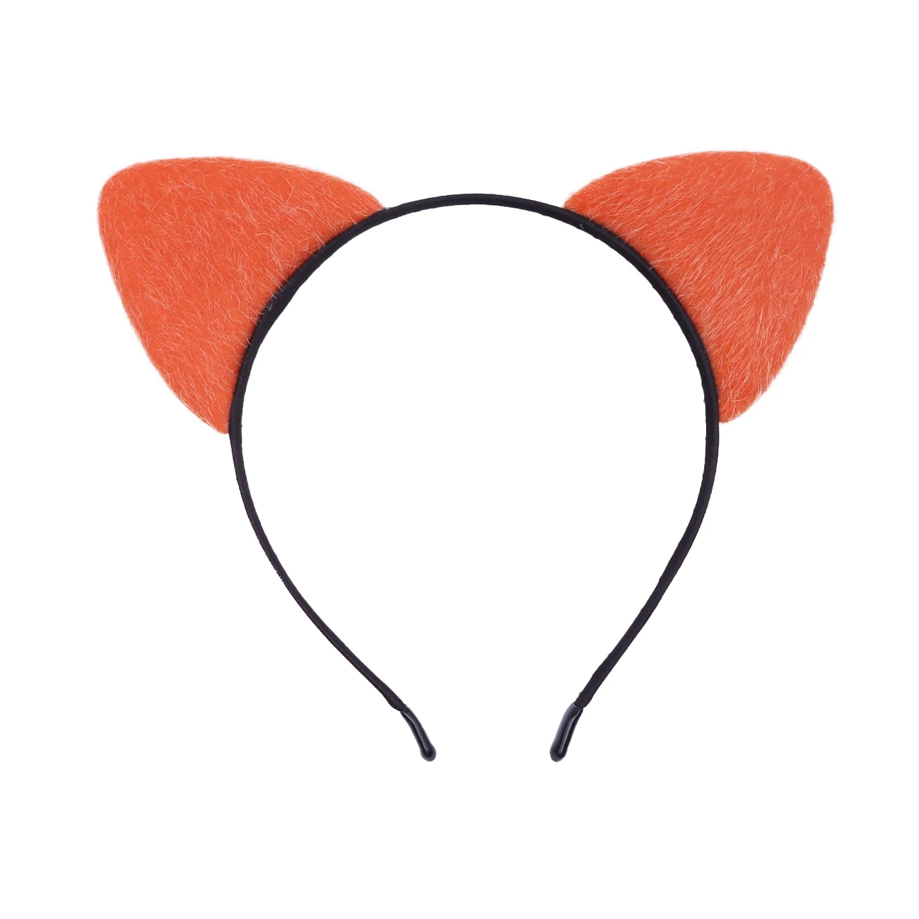 Flauschiges Katzenohren-Stirnband für Frauen, Schwarzes Kätzchenohren-Katzen-Accessoire für Halloween-Katzenfrau-Kostüm – Detail 15