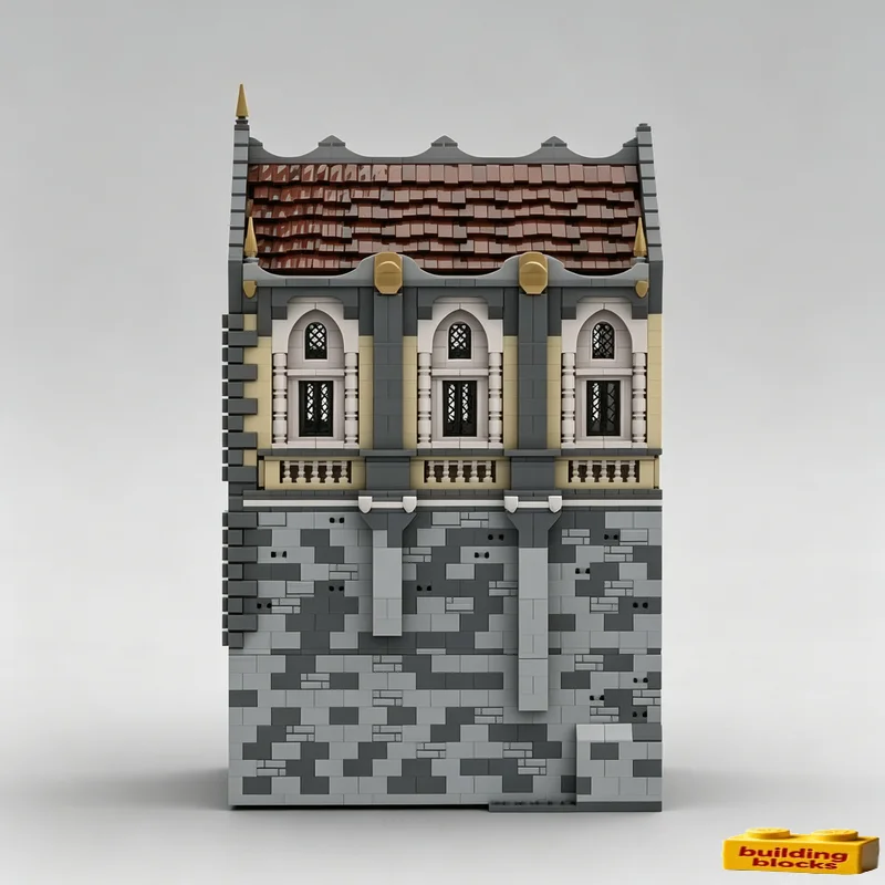 NEW 5019PCS MOC Medieval Palace Library Building Model DIYCustomize Architecture Puzzle Collector Display Holiday Popular Gift