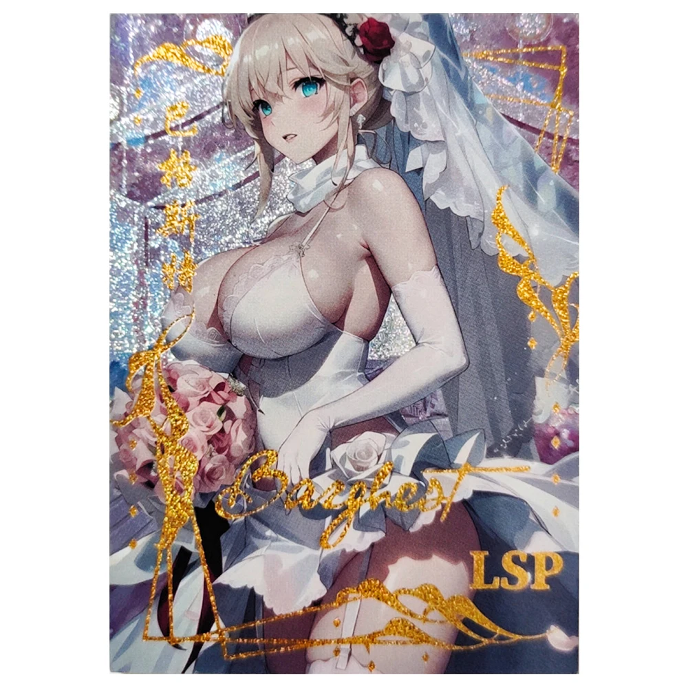 Goddess Story DIY Foil stamping signature wedding card USS St Louis Sonoda Umi Ayanami Rei Barghest Bronya Refractive brilliance