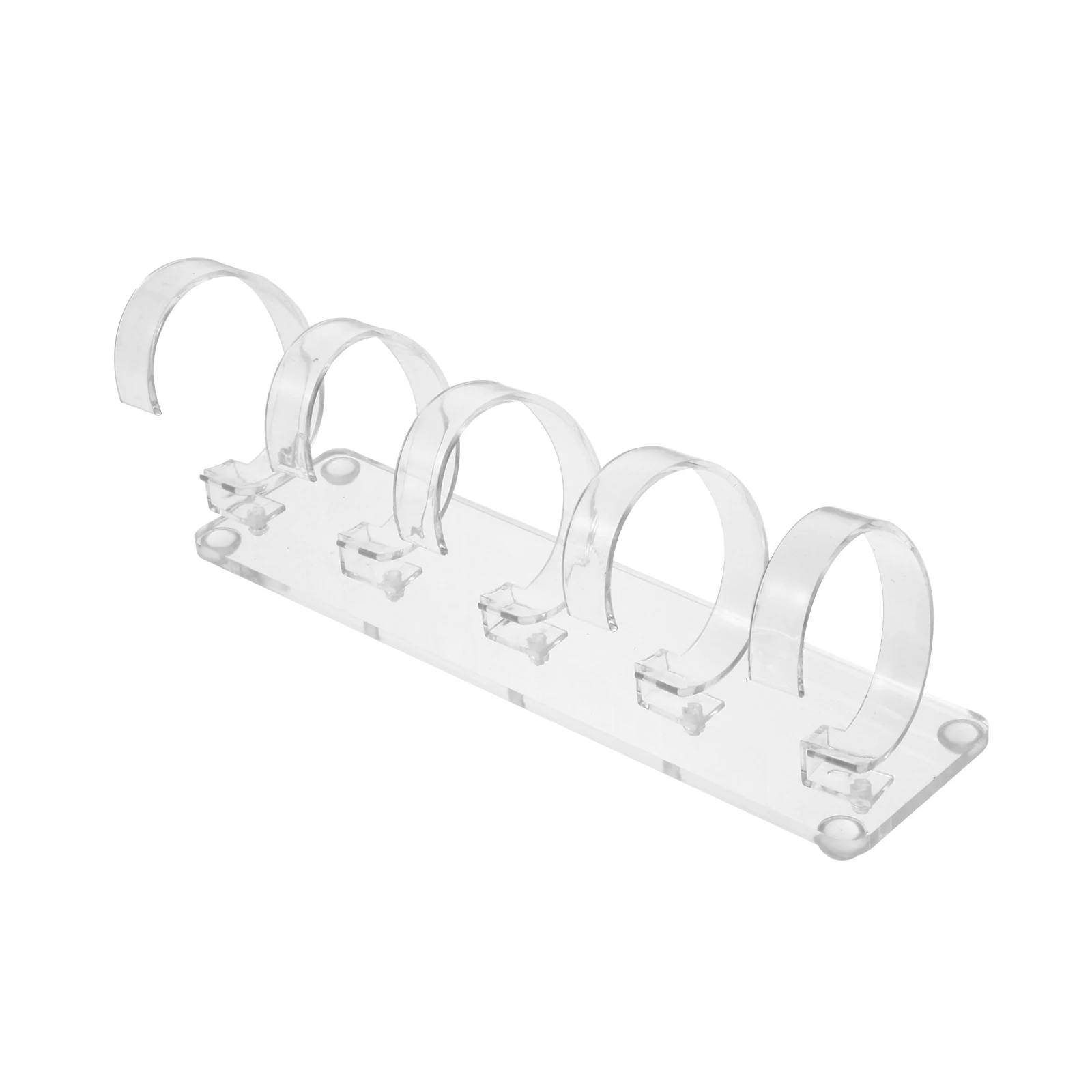 Acrylic Watch Display Stand Transparent Base Multi Booth Removable Storage Rack Non Sticker Easy Assembly for All Types