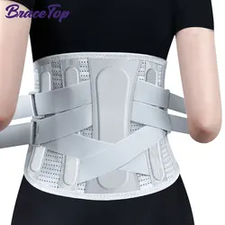 Back Brace for Lower Back with 3D Lumbar Pad, Lumbar Support Belt Biomimetic Widened Back Support Bar, Herniated Disc, Sciatica