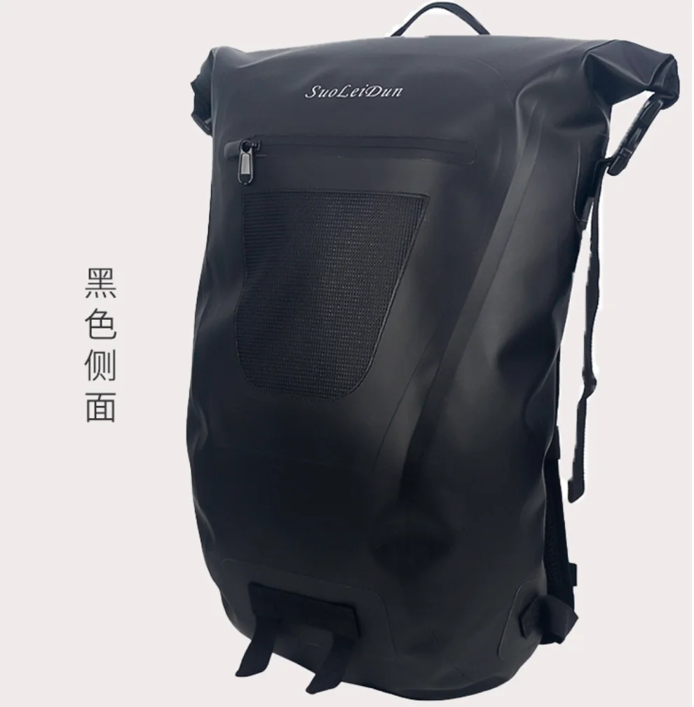 

Multifunctional Backpack Waterproof Eco-friendly PVC Material Cycling And Hiking Drift Package dry And Wet Separation Bag Y374