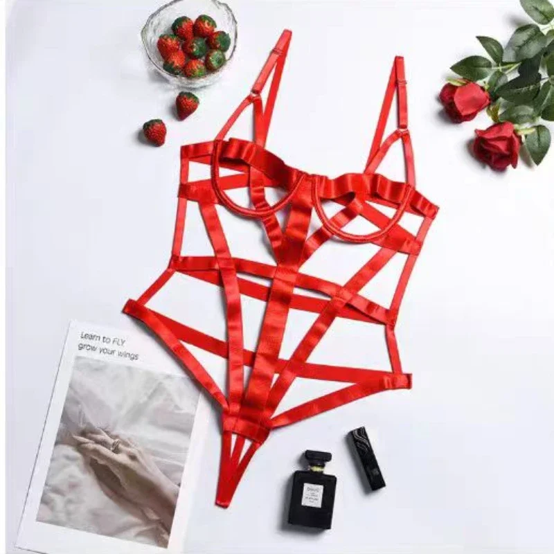 Sexy Exotic Costumes Sensual Lingerie Transparent Bandage Erotic Apparel Porn Goth Mesh Sex Outfit SSexy Lingerie Women Bodysuit