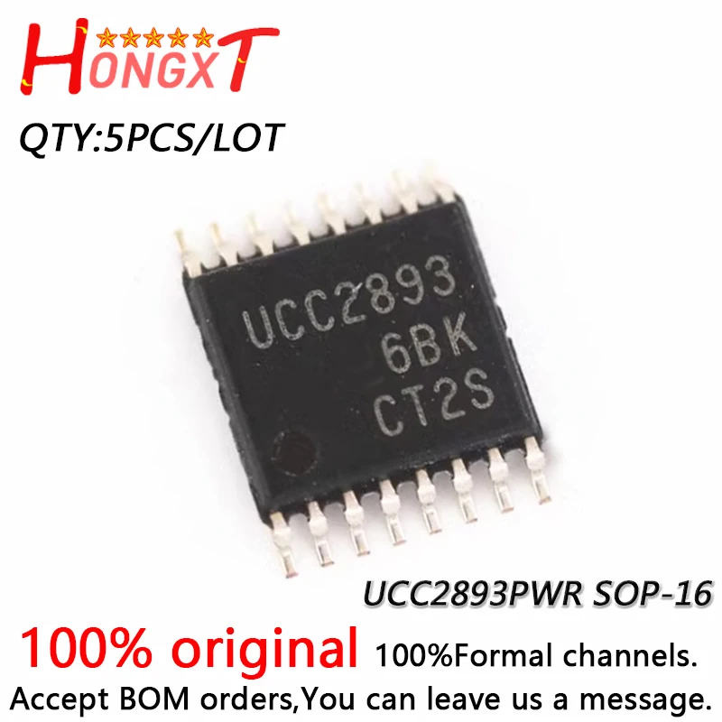 5PCS 100% New UCC2893PWR UCC2893 SOP-16.Chipset