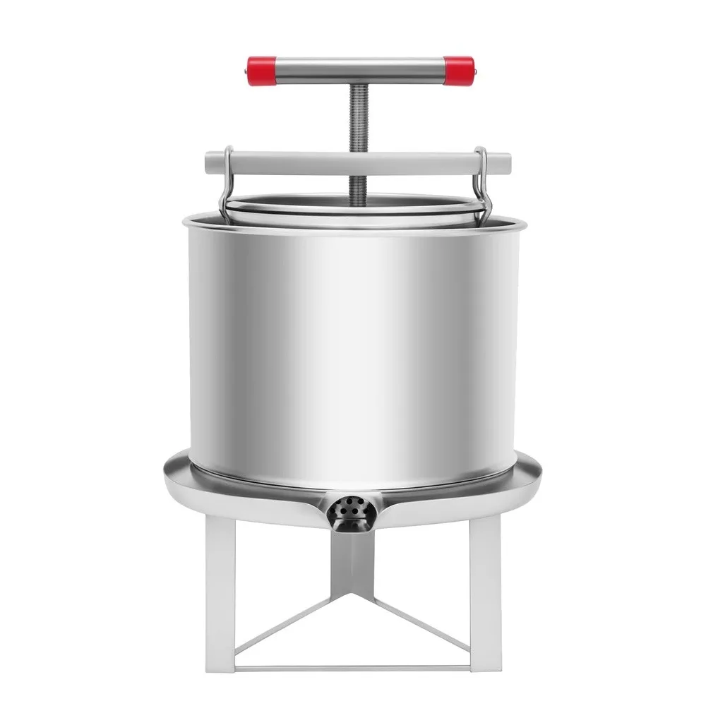 532.6oz Large Bee Honey Presser Manual Mesh Honey Press Extractor Wax Machine Stainless Steel Beeswax Press for Making