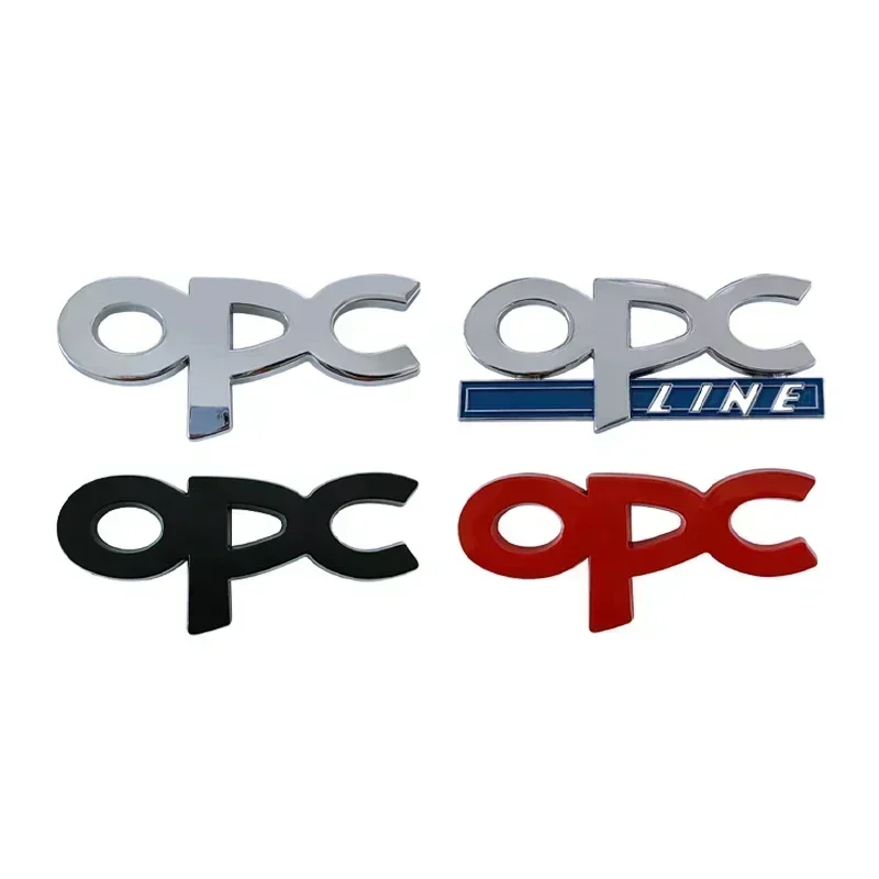 3d Metal OPC Line Logo Fender Emblem Rear Trunk Badge Sticker Decals for Opel Insignia Corsa E Astra H J D Zafira Vectra