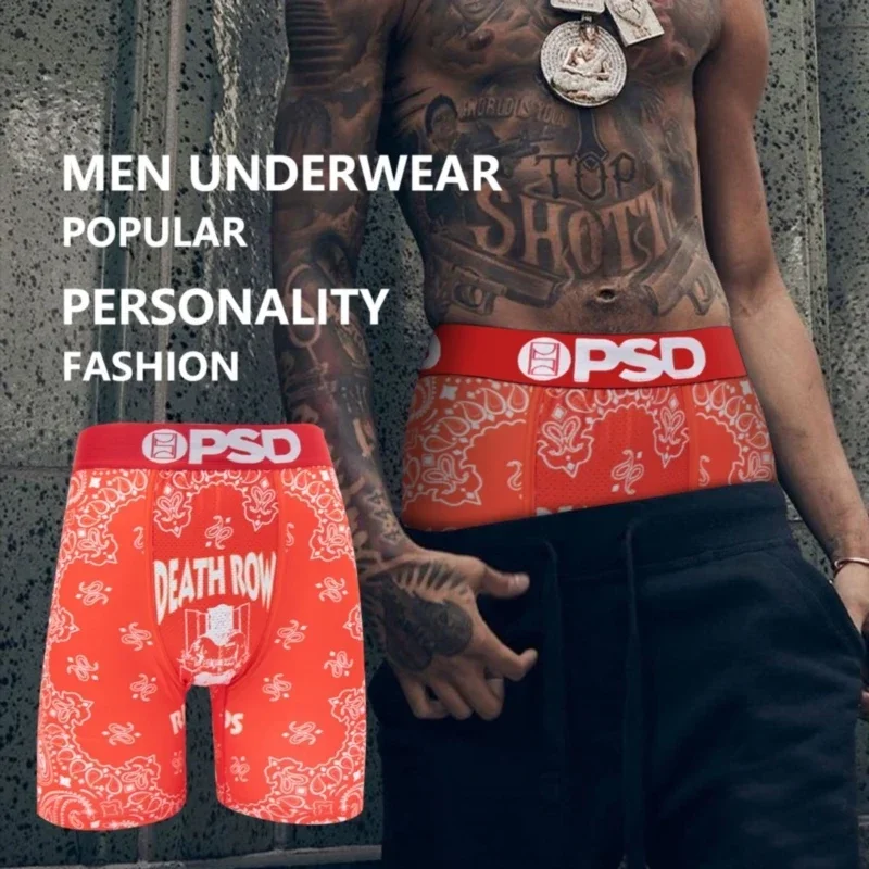 

Sexy Printed Men Underwear Boxer Nylon Breathable Crotch Man Boxer Briefs Leisure Men's Panties Plus Size Mens Underpants Boxers