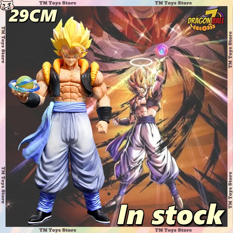 

Новый Dragon Ball 29 см Gogeta аниме фигурки Super Saiyan Gogeta фигурка ПВХ статуя орнамент коллекция модель игрушки рождественские подарки