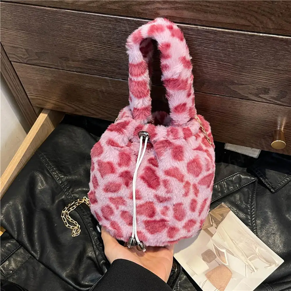 

Мягкая плюшевая сумка-ведро, модные сумки через плечо, большая вместительная сумка на плечо, повседневная сумка для подмышек, зимняя дорожная сумка для покупок