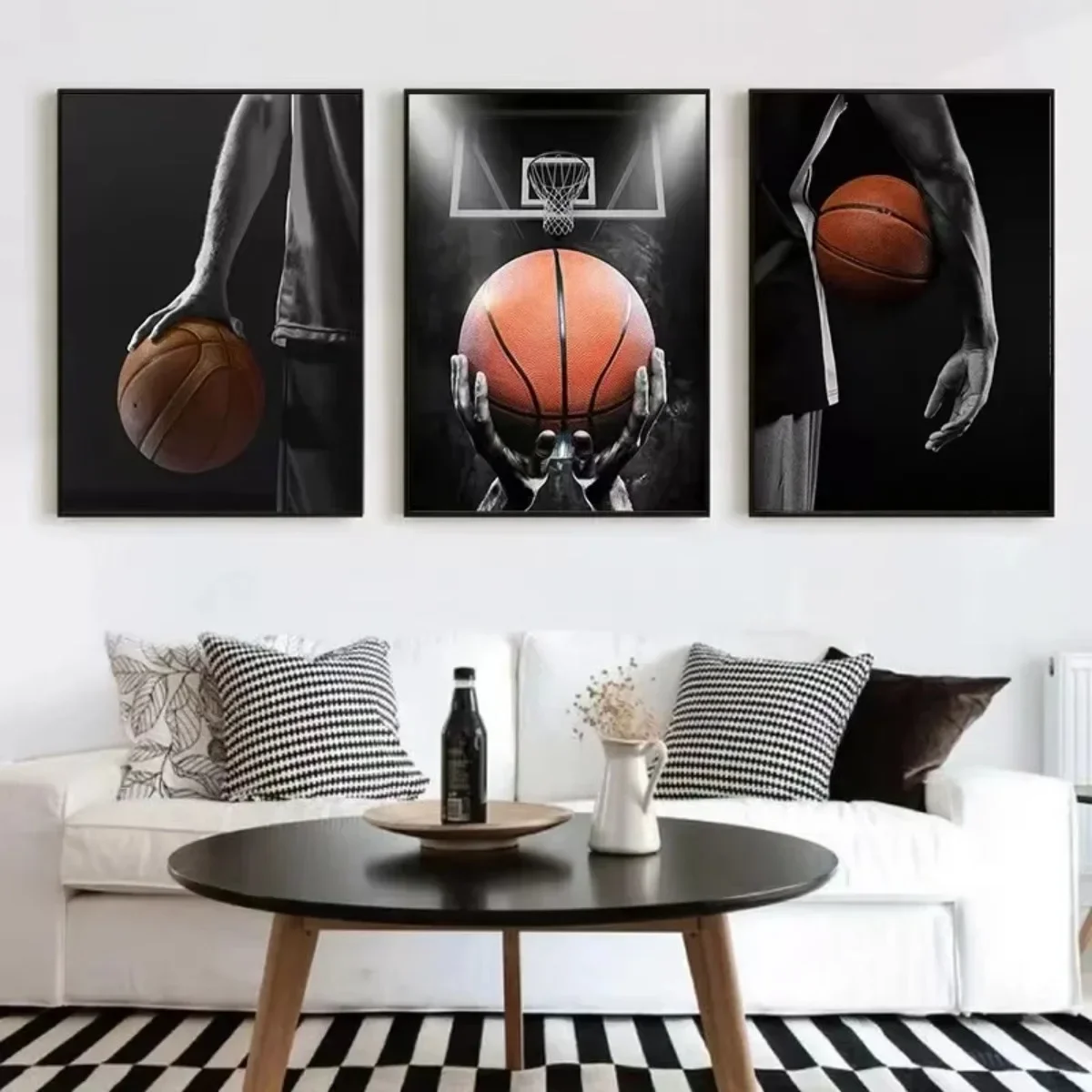 Estrellas del baloncesto, jugadores famosos de la NBA, pintura en lienzo estética, carteles e impresiones, imagen artística de pared para decoración de sala de estar