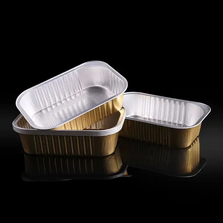 صندوق من ورق القصدير من الدرجة الغذائية بغطاء ، صندوق تعبئة تجاري ، يمكن التخلص منه ، من من من من من من من من من من من من من من من من من من من من من من من من من من من من من الدرجة من الغذاء