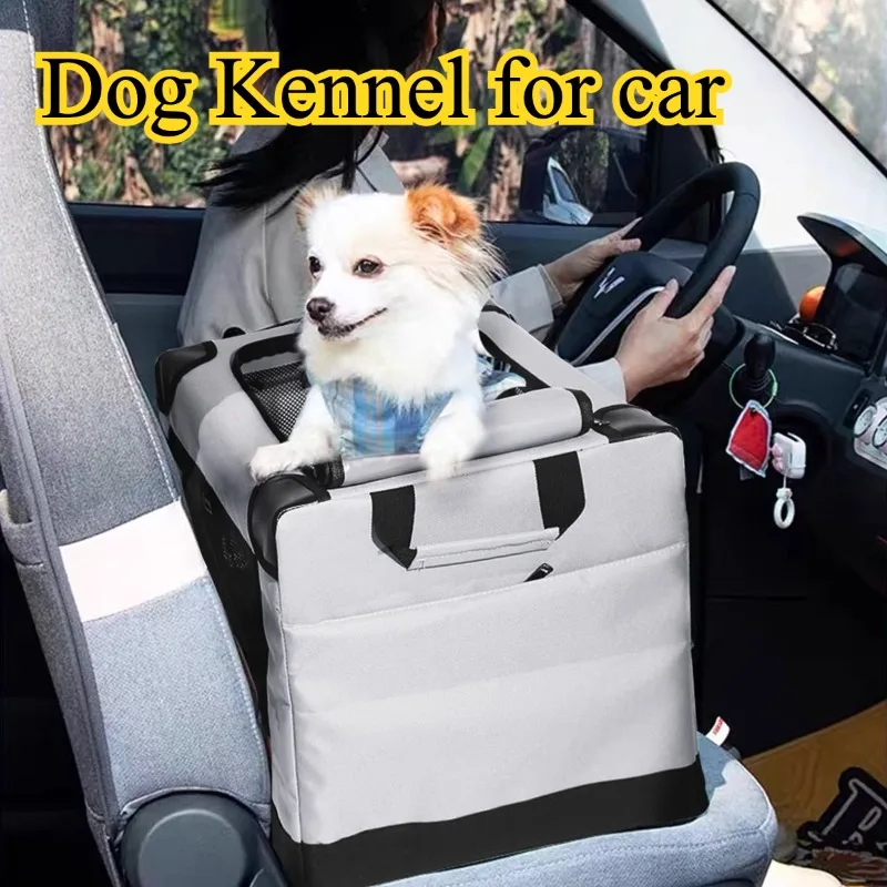 

Складная 3-дверная мягкая переноска для собак для путешествий на автомобиле, размер L, для маленьких собак, с сетчатыми окнами, для использования в помещении и на улице