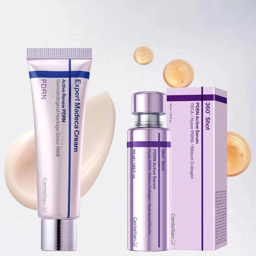 Korean Active Renew PDRN Expert Madeca Cream 360° Shot Active Serum Revitalizing Moisturizing Barrier Repair Brighten Firming