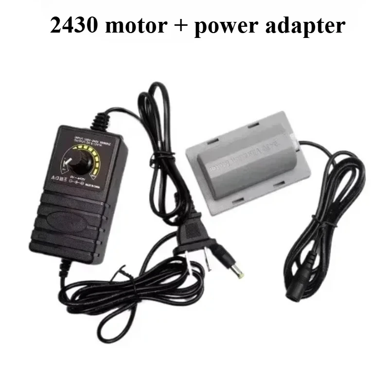 12V /24V 2300RPM/ 4500RPM Micro DC Motor With Adjustable EU/US Power Supply for Massage Vibrating Chair Pillow Vibrator2430/2838