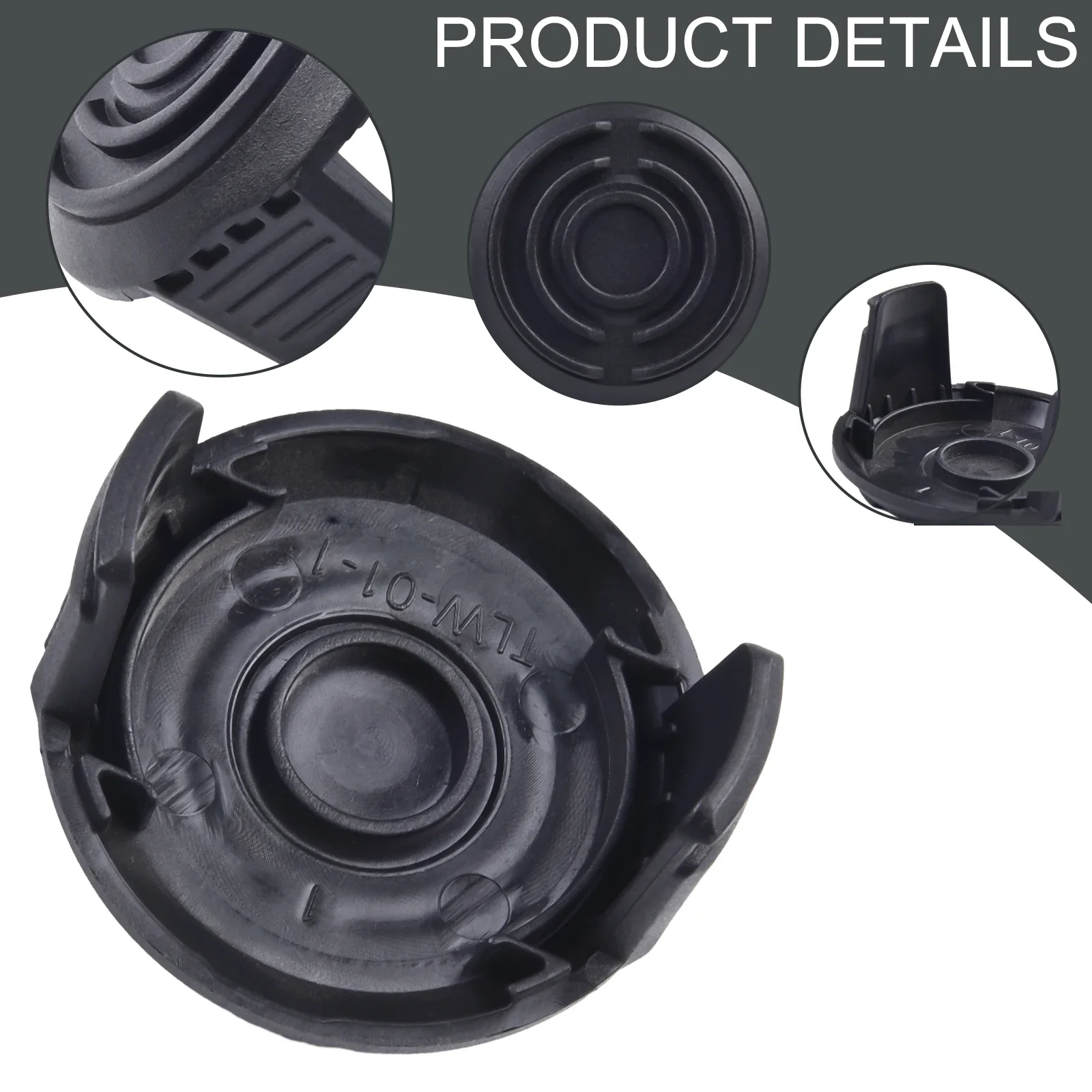 Garden Power Equipment Spool Cover Cap Spool Cap 1/4Pcs Black Cover Cap Trimmer Spare Parts For Spear & Jackson