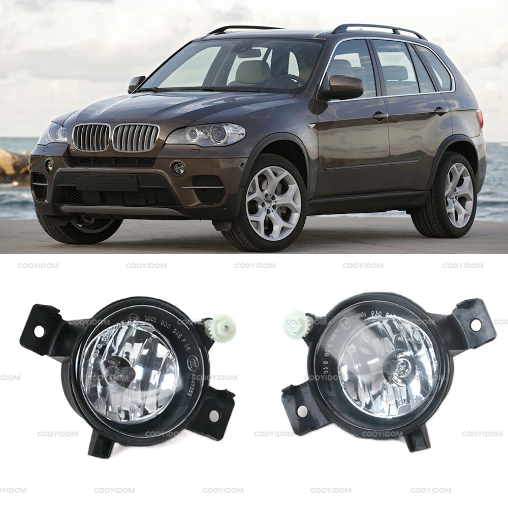 Car Front Bumper Fog Light Fog Lamp For BMW X5 E70 Sport Package 2011 2012 2013 63177224643 63177224644 Car-styling