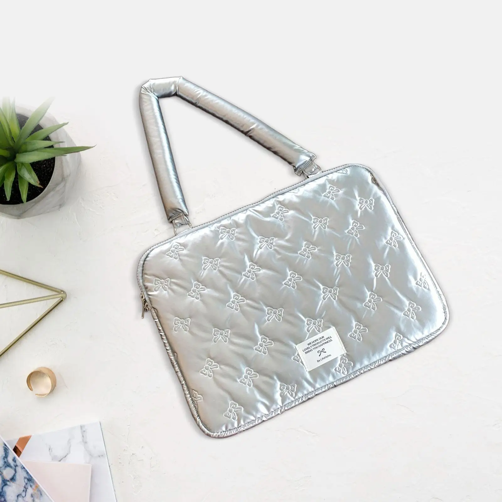 Womens Laptop Shoulder Bag Chic Laptop Sleeve for Working Commuting Dating