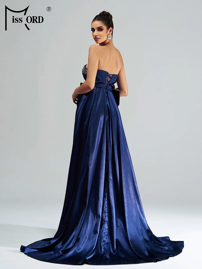 

Missord 2026 New Strapless A Line Evening Gown Slit Wedding Birthday Party Formal Occasion Floor Length Graduation Dresses